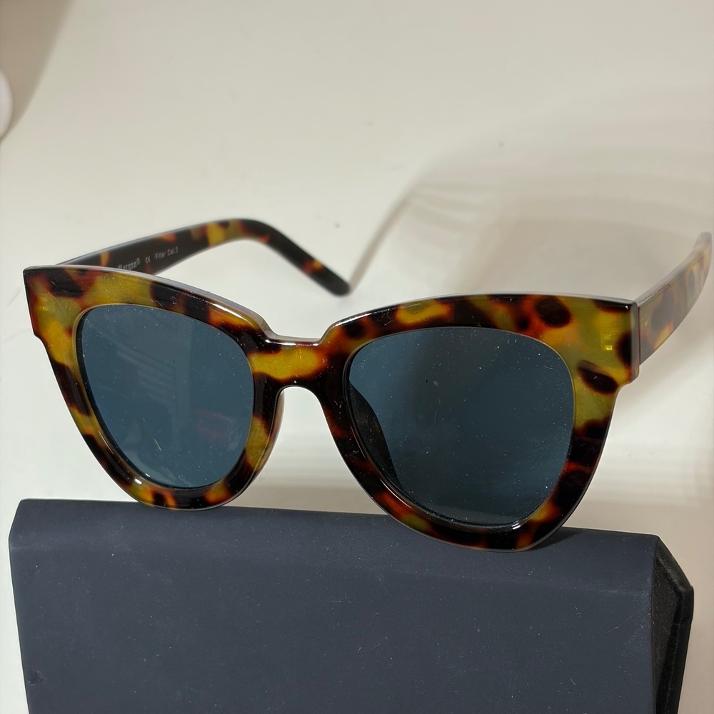 AJ Morgan 59162 Tortoise Cat Eye Sunglasses Dark Filter Cat 3 Lenses 52-17-131